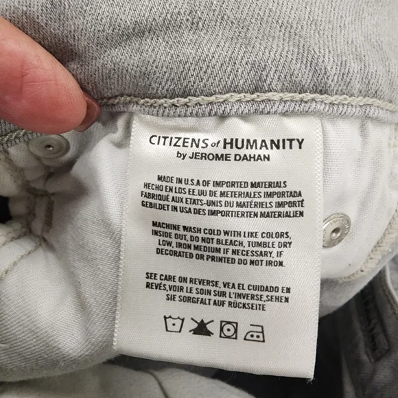 Citizens of Humanity Uber High Rise Jeans in Light Gray Size 30, LIKE NEW - Picture 6 of 14